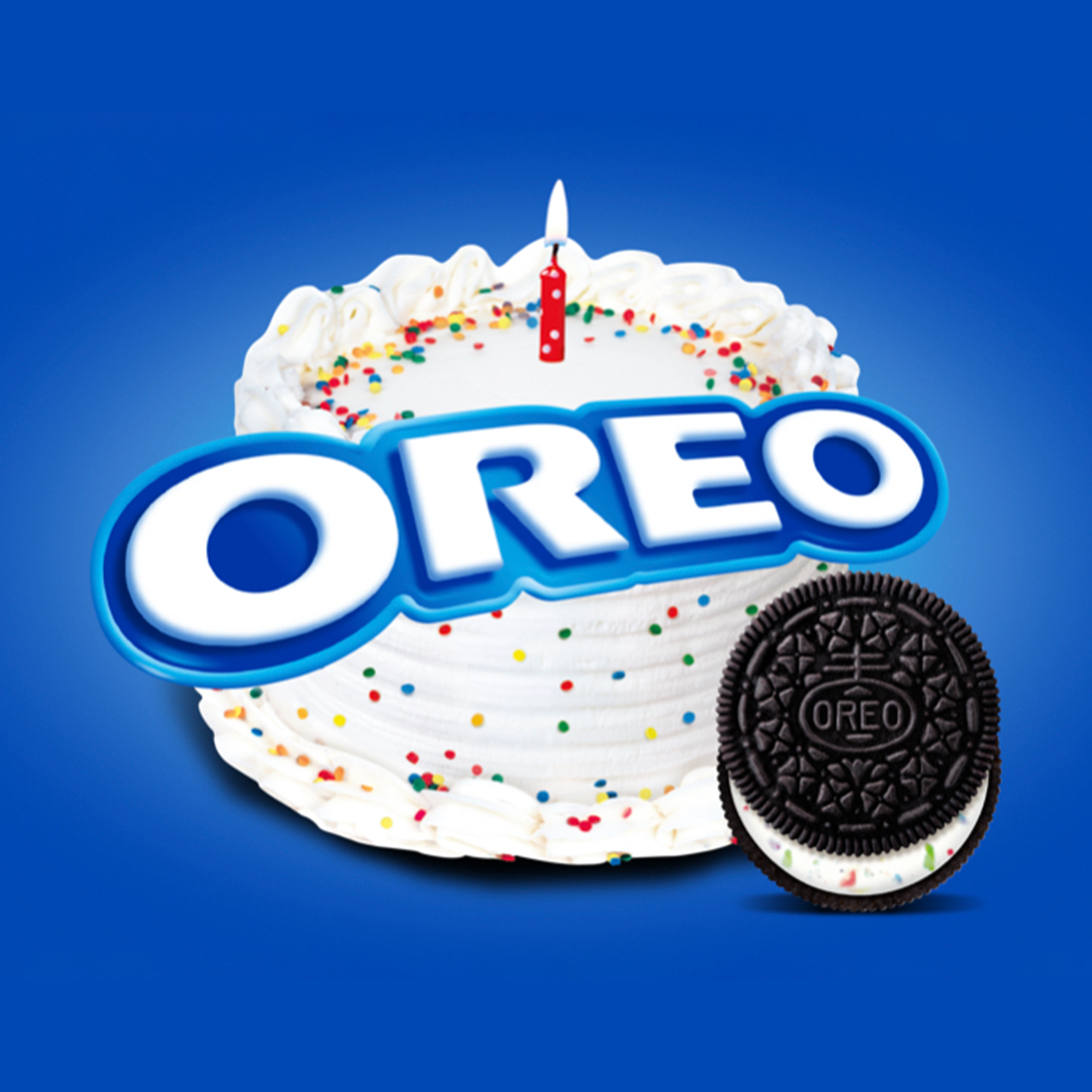 Birthday Cake Creme Chocolate Sandwich Cookies, Family Size S8
