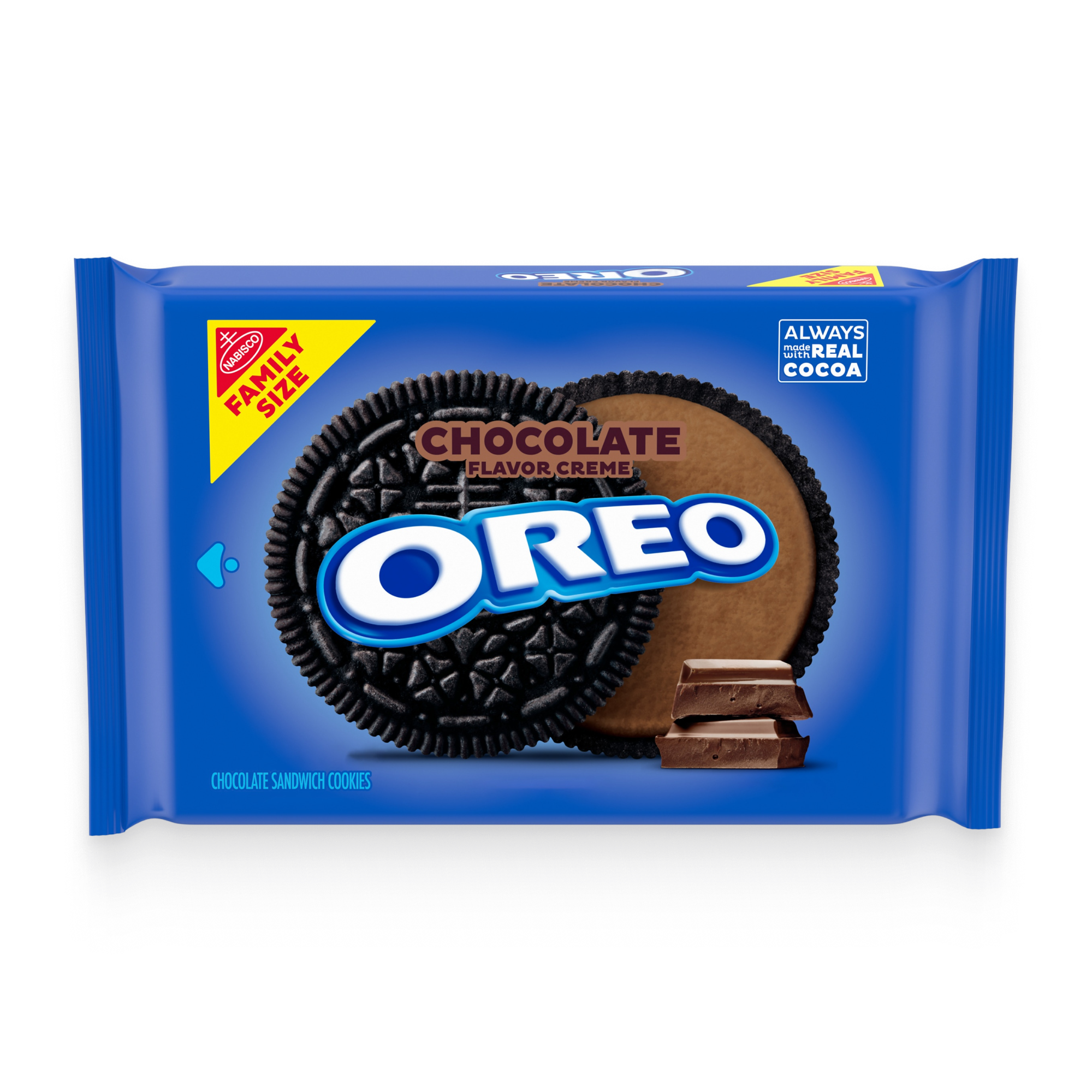 Chocolate Creme Chocolate Sandwich Cookies, Family Size Z9