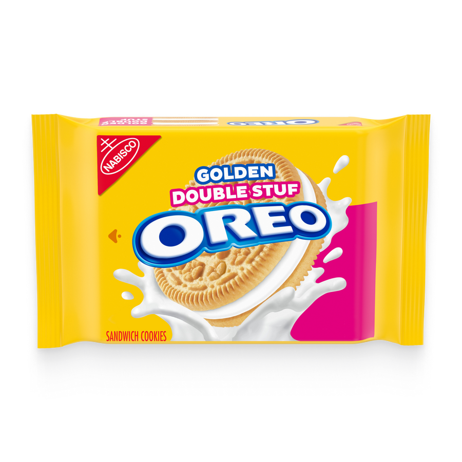 Golden Double Stuf Sandwich Cookies, Family Size X4