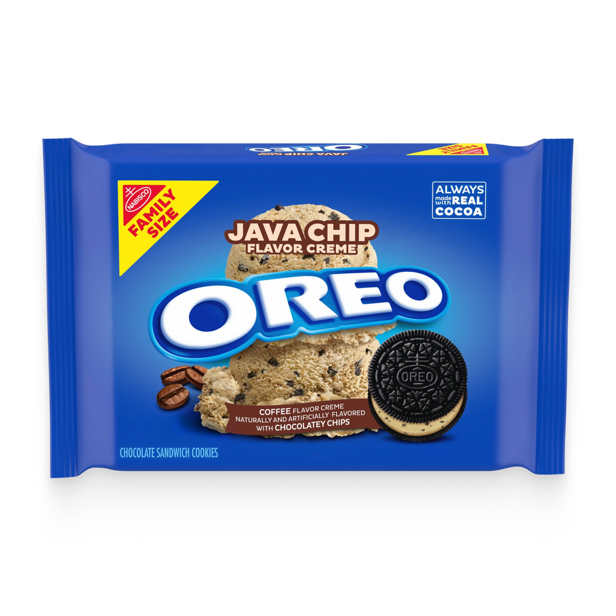 Java Chip Creme Chocolate Sandwich Cookies, Family Size T1