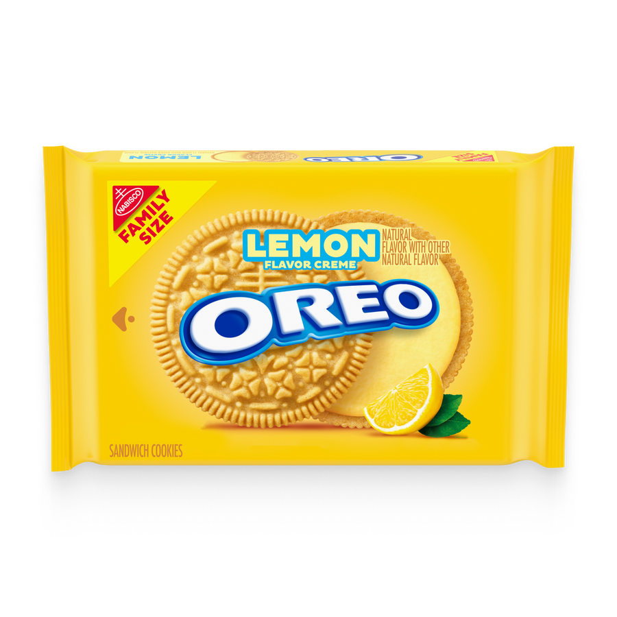 Lemon Creme Sandwich Cookies, Family Size U2