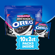 Zero Sugar Double Stuf Chocolate Sandwich Cookies, Snack Packs Y4