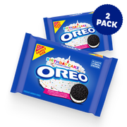 Birthday Cake Creme Chocolate Sandwich Cookies, Family Size, 2 Pack V1
