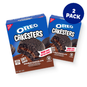 Cakesters Double Chocolate Soft Snack Cakes, Snack Packs, 2 Pack W2