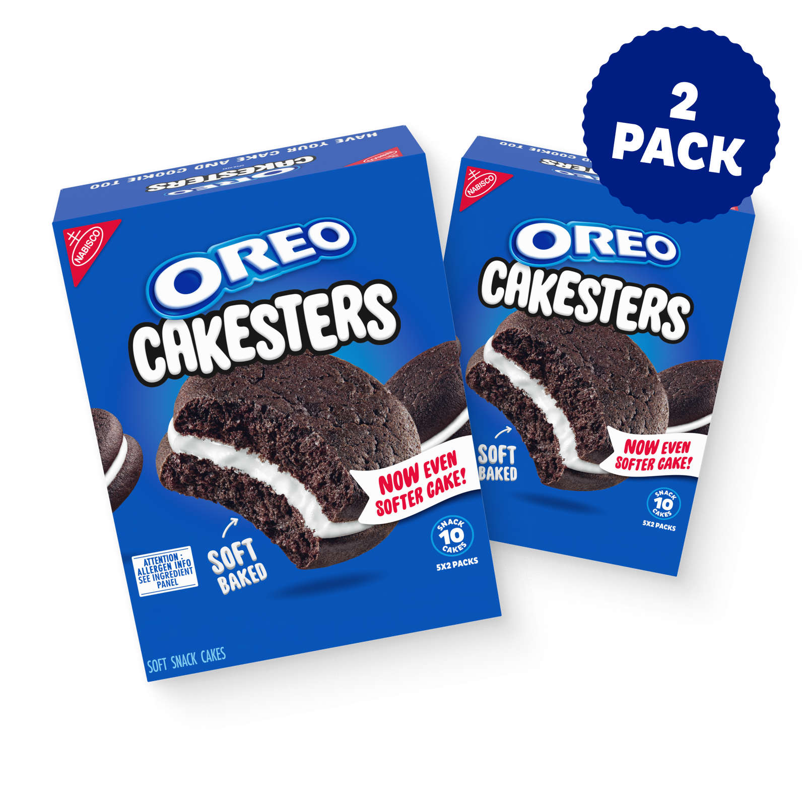 Cakesters Soft Snack Cakes, Snack Packs, 2 Pack Y2