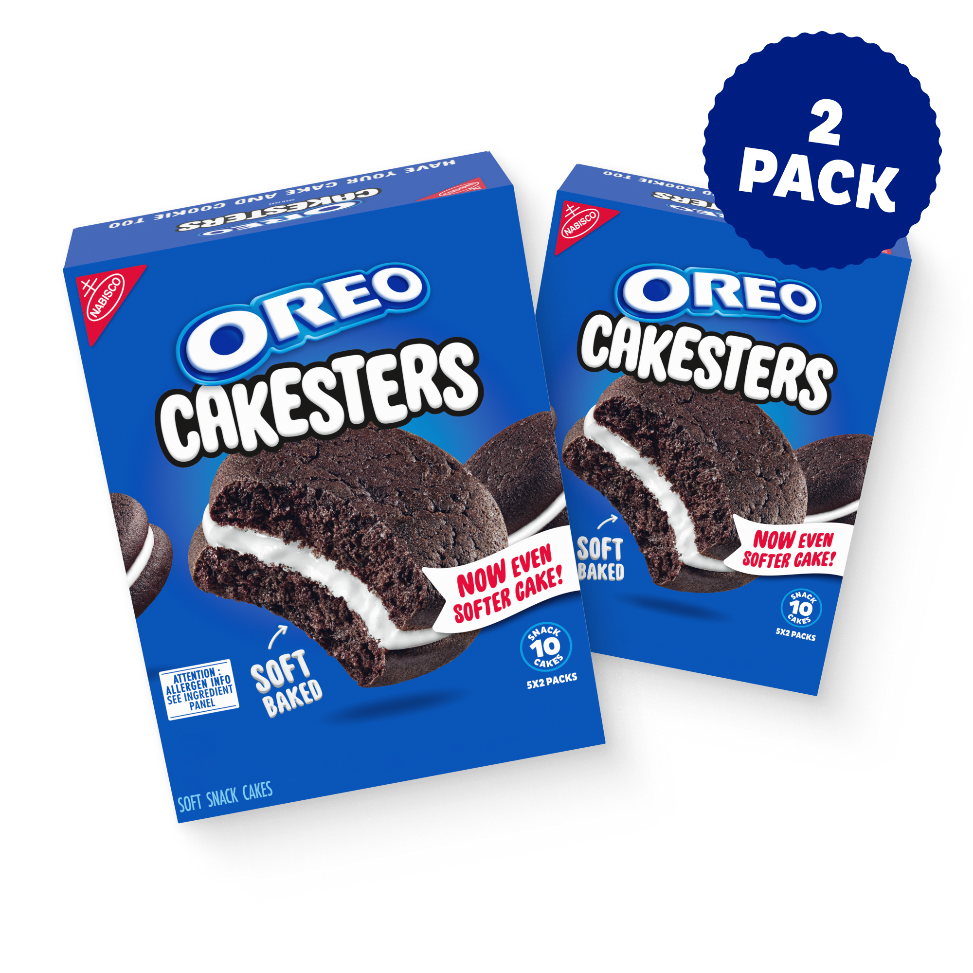 Cakesters Soft Snack Cakes, Snack Packs, 2 Pack Y2