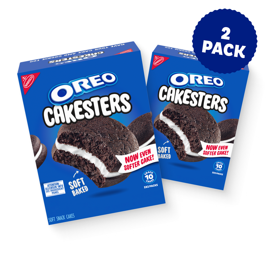Cakesters Soft Snack Cakes, Snack Packs, 2 Pack Y2