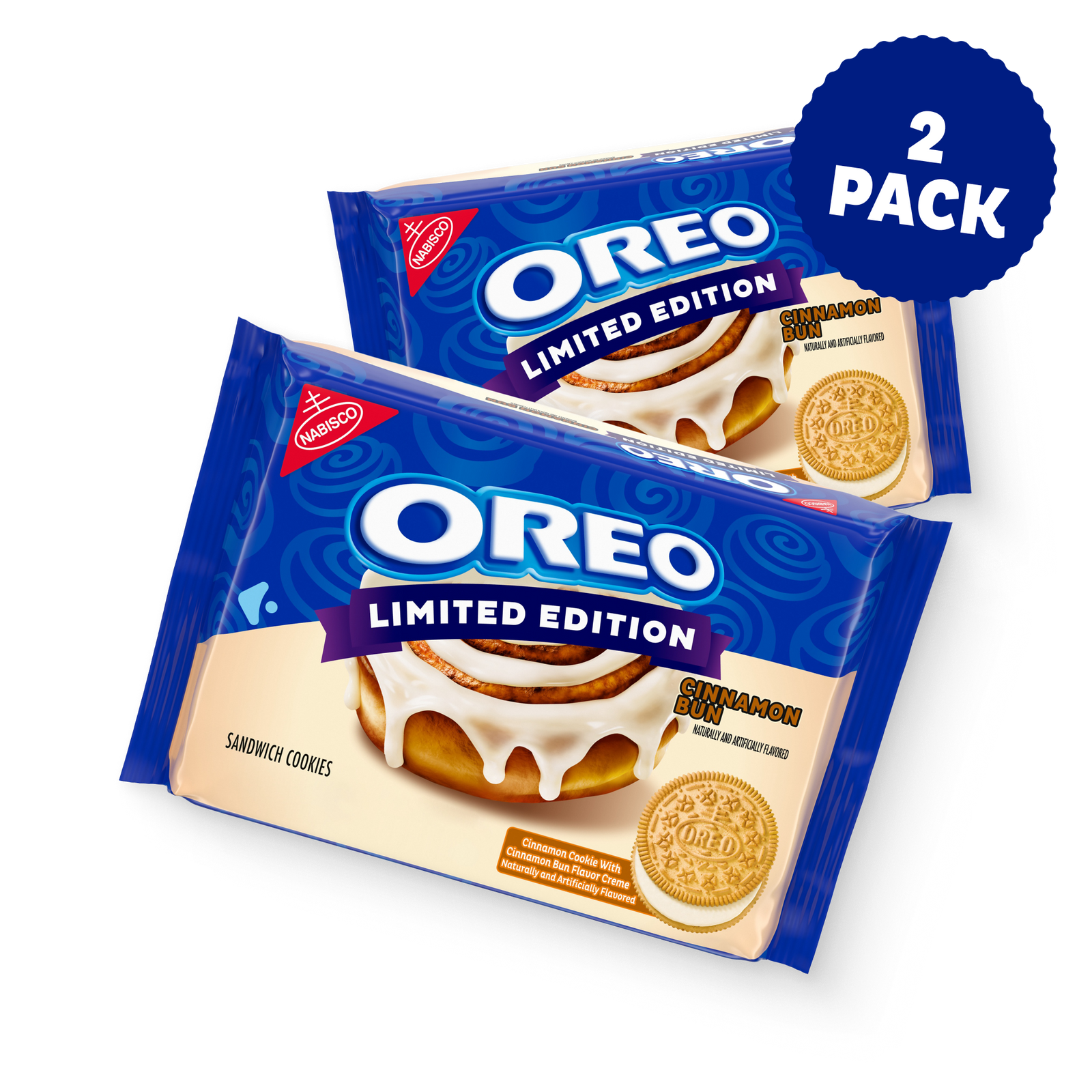 Cinnamon Bun Sandwich Cookies, Limited Edition, 2 Pack U6