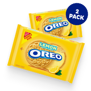 Lemon Creme Sandwich Cookies, Family Size, 2 Pack S0