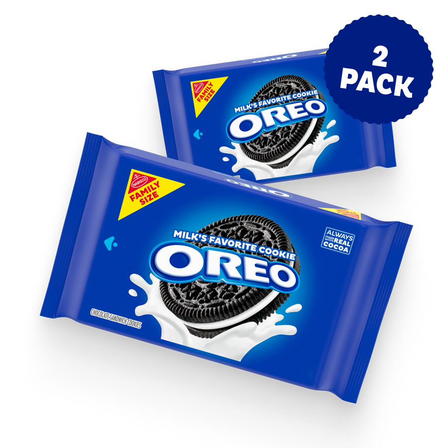 Chocolate Sandwich Cookies, Family Size, 2 Pack Y3