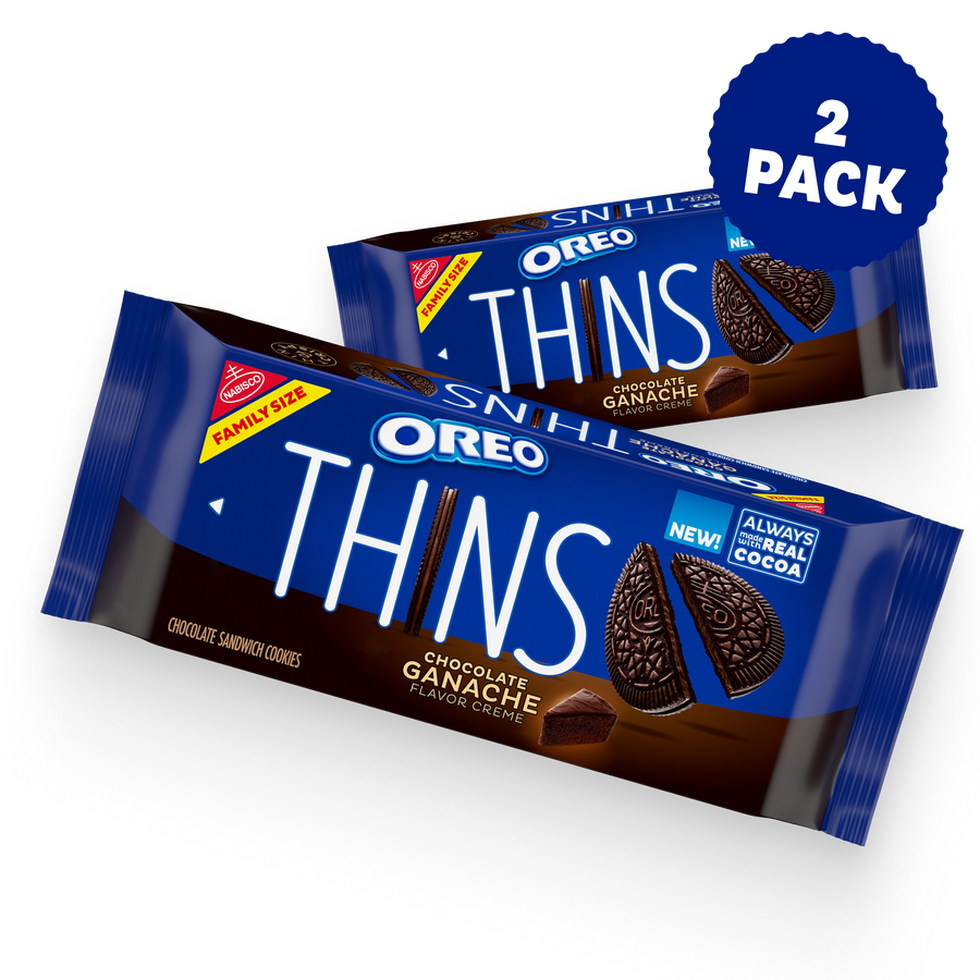 Thins Chocolate Ganache Creme Sandwich Cookies, Family Size, 2 Pack S8