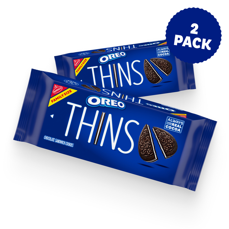 Thins Chocolate Sandwich Cookies, Family Size, 2 Pack T6