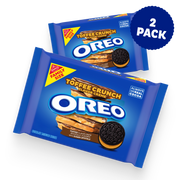 Toffee Crunch Creme With Sugar Crystals Chocolate Sandwich Cookies, Family Size, 2 Pack T9