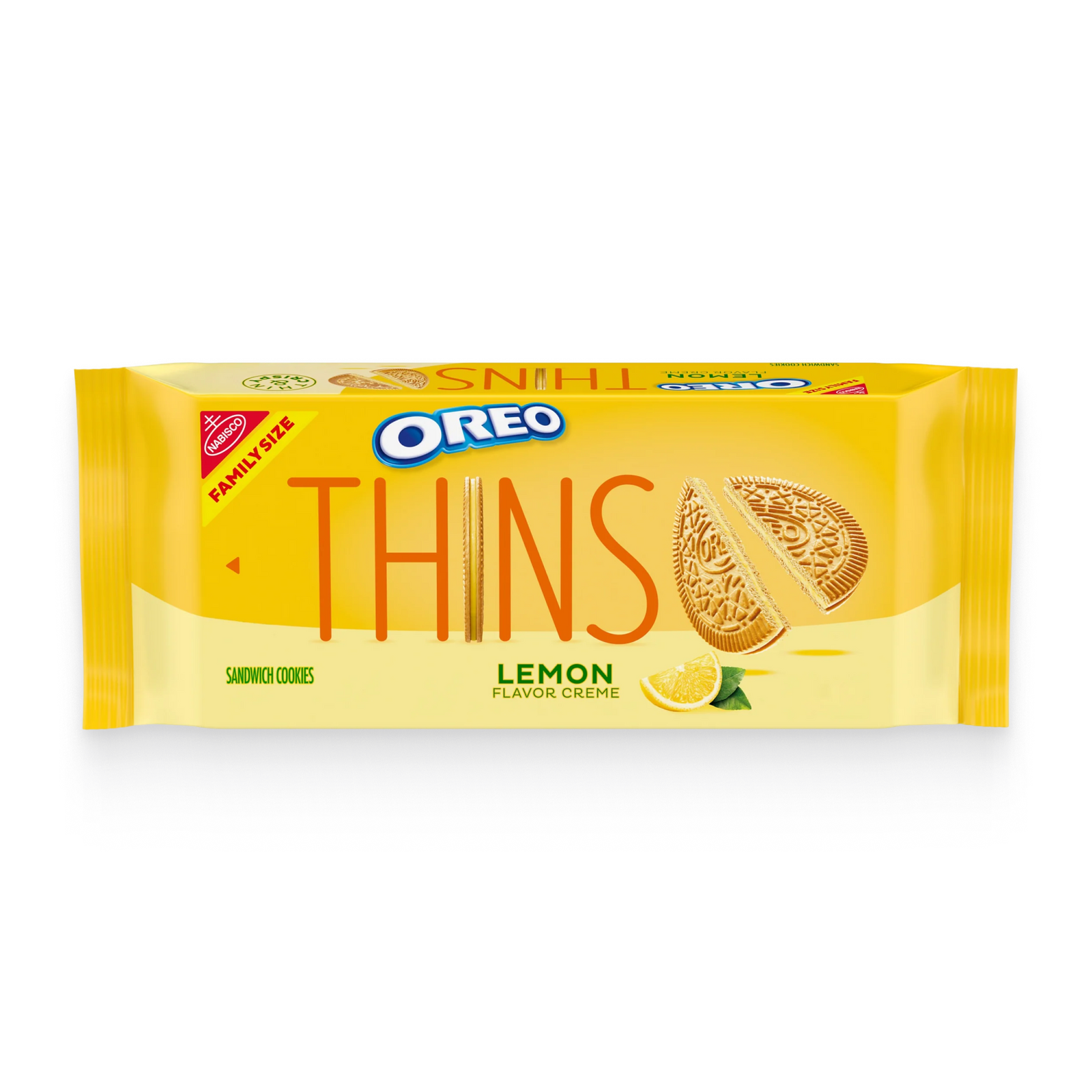 Thins Lemon Creme Sandwich Cookies, Family Size T9