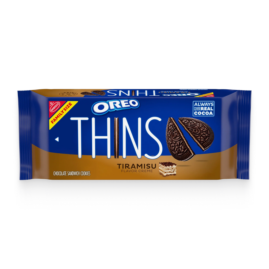 Thins Tiramisu Creme Chocolate Sandwich Cookies, Family Size T2