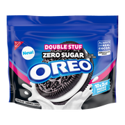 Zero Sugar Double Stuf Chocolate Sandwich Cookies, Snack Packs Y4