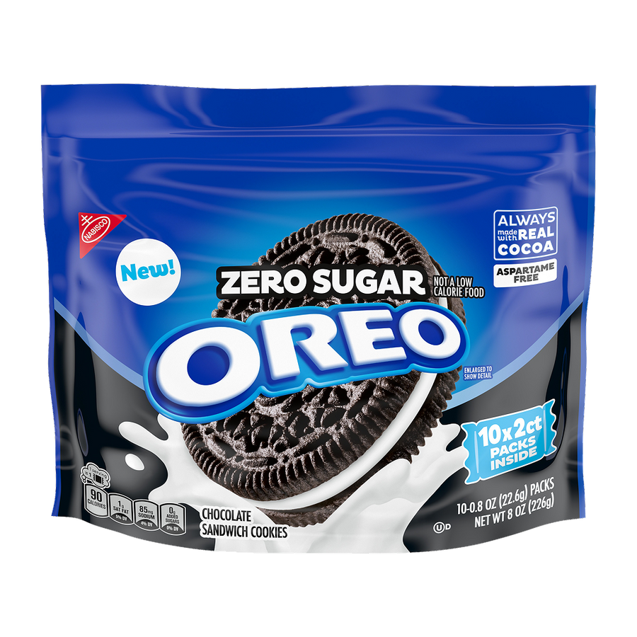Zero Sugar Chocolate Sandwich Cookies, Snack Packs Z9