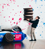 Double Stuf Chocolate Sandwich Cookies, Family Size Z5